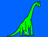 Coloring page Brachiosaurus painted byEDUARDO