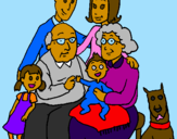 Coloring page Family  painted byN3$1@