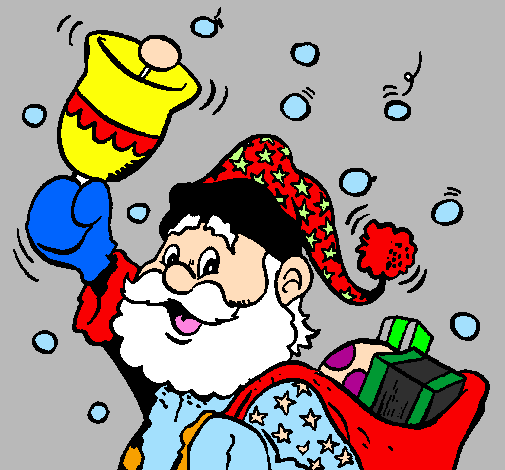 Santa Claus and his bell