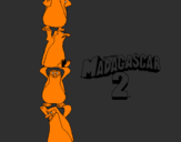 Coloring page Madagascar 2 Penguins painted bynicki