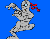 Coloring page Dancing mummy painted byThe  Mummy