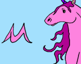 Coloring page Unicorn painted byandrea99