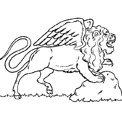Winged lion