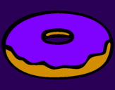 Coloring page Doughnut painted by.:Sweet.Lipsz:.
