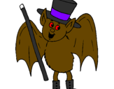 Coloring page Magician bat painted bymicah 