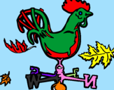 Coloring page Weathercock painted byJess
