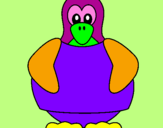 Coloring page Penguin painted bycarmen
