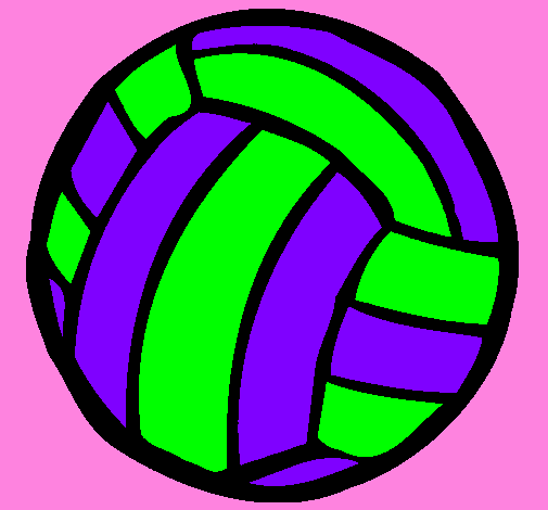 Coloring page Volleyball ball painted byBRIANNA V. 