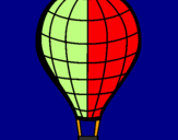 Coloring page Hot-air balloon painted bymitchell crombie