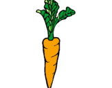 Coloring page carrot painted byxery