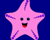 Coloring page Starfish painted byBRIANNA V. 