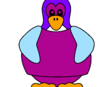 Coloring page Penguin painted bynicolo2