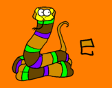 Coloring page Snake painted byKazakin