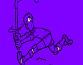 Coloring page Field hockey player painted bylukas