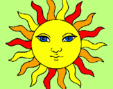 Coloring page Sun painted byIvy