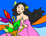 Coloring page Spring painted byCatalina
