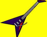 Coloring page Electric guitar II painted byLegion