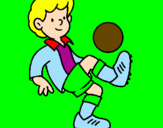 Coloring page Football painted bynico