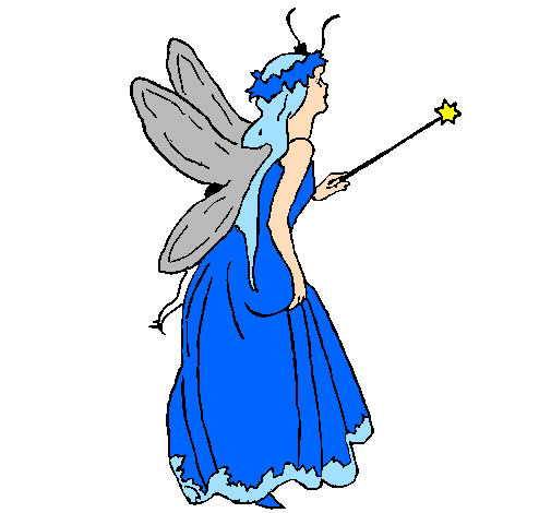 Fairy with long hair
