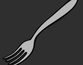 Coloring page Fork painted bylisa