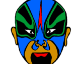 Coloring page Wrestler painted byJuan Pablo