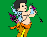 Coloring page Cupid painted byfany
