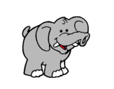 Coloring page Elephant painted bylucky189