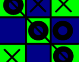 Coloring page Tic-tac-toe painted byshorty