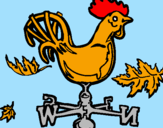Coloring page Weathercock painted byDennisse
