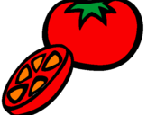 Coloring page Tomato painted bytomato