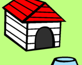Coloring page Dog house painted byCandie