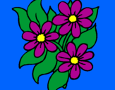 Coloring page Little flowers painted byjohanna