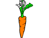 Coloring page carrot painted bygenesis