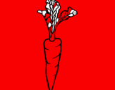 Coloring page carrot painted byy}fjmv
