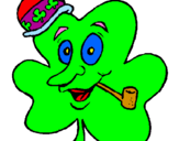Coloring page Lucky clover painted bytravis