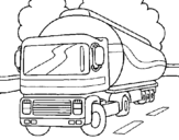 Coloring page Tanker painted byMICHAL
