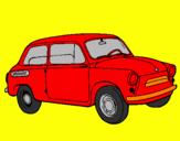 Coloring page Classic car painted byL.J.