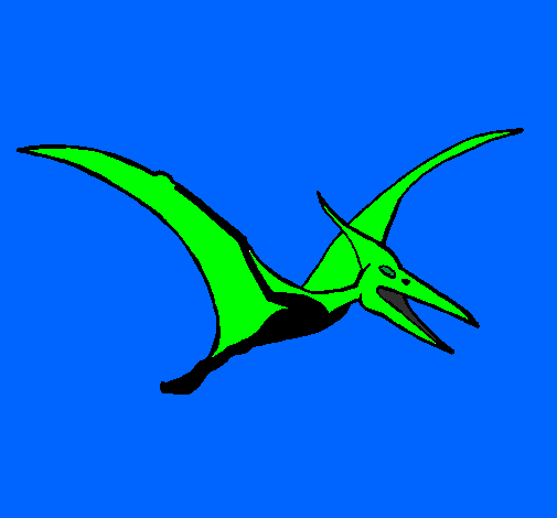Coloring page Pterodactyl painted bycricri