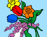 Coloring page Bunch of flowers painted byRosalea