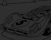 Coloring page Car number 5 painted byunAI