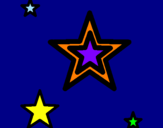 Coloring page Star painted byN3$1@