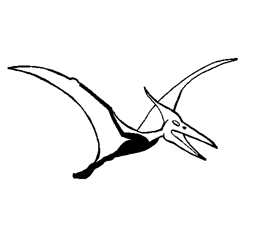 Coloring page Pterodactyl painted bybaleria