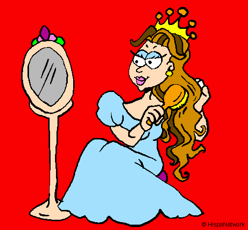 Princess and mirror