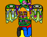 Coloring page Totem painted byArturo