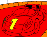 Coloring page Race car painted byCRISTIAN