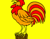 Coloring page Cock singing painted bynazareht