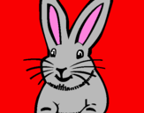 Coloring page Rabbit painted byALEX