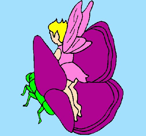 Fairy and butterfly