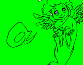 Coloring page Angel painted byanonymous