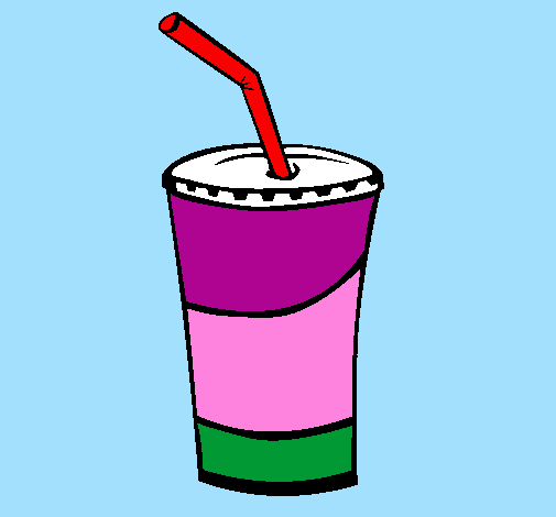 Colored page Milkshake painted by Rachell A.